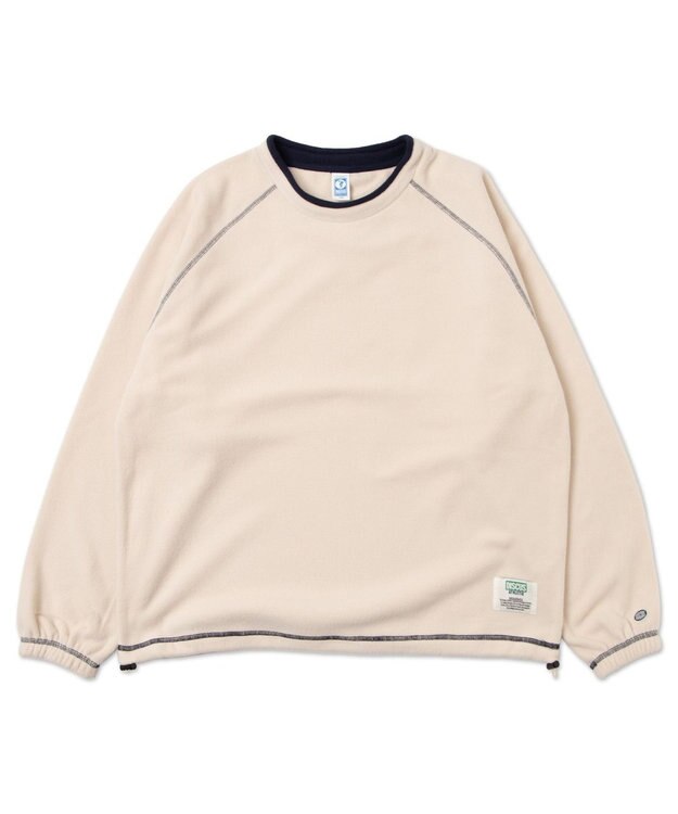 WEGO DISCUSフリースラグランPO ホワイトアイボリー