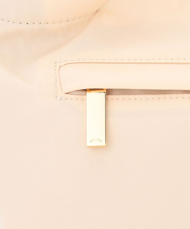 LA BAGAGERIE ツイルナイロン×エナメル 2WAYトートバッグ Sサイズ アイボリー