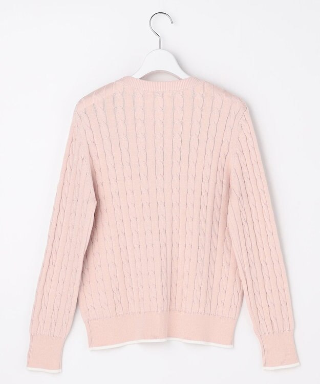 J.PRESS LADIES L CABLE ニット ピンク系