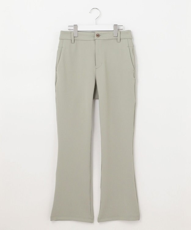 23区GOLF 【WOMEN】【23Fondation/WEB&一部店舗限定】ソフトダンボールニット フレアパンツ モスグリーン系