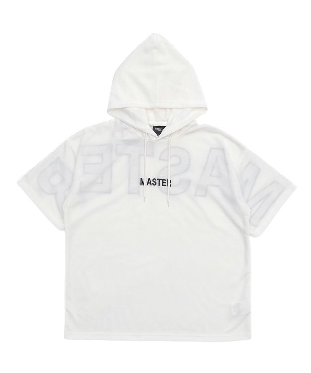 WEGO 【MLXLサイズ展開】ストレートラインプルパーカー（SS） ホワイト