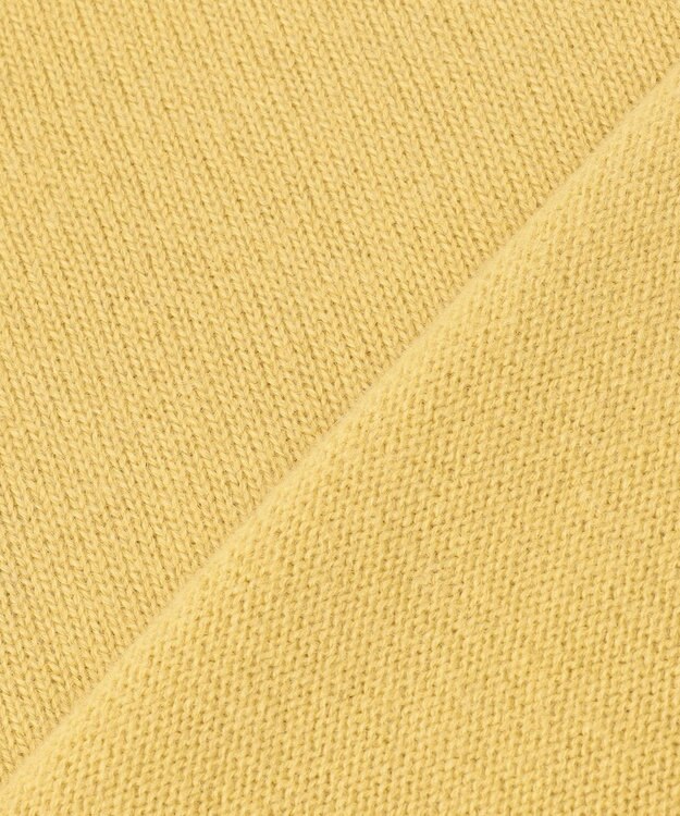 J.PRESS LADIES CASHBIT NEO Vネック ニット イエロー系