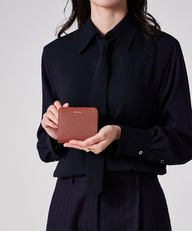 Paul Smith スワールプラー 2つ折り財布 ブラウン