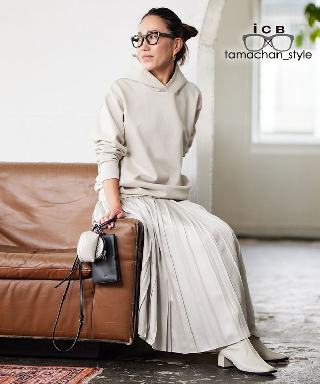 ICB 【ICB×tamachan_style コラボ 】パーカー トープ系