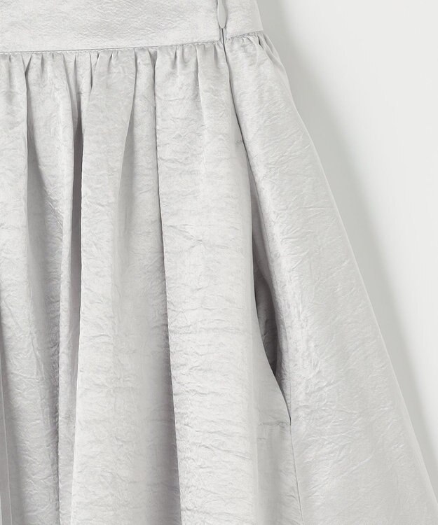 NAVE 【Nave・otona MUSE別注/速乾/UVケア/洗える】シャイニーフレアスカート シルバー系