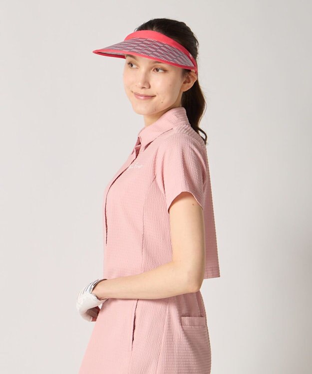 FILA GOLF／marie claire 【marie claire SPORT】 ストレッチサッカーワンピース ピンク