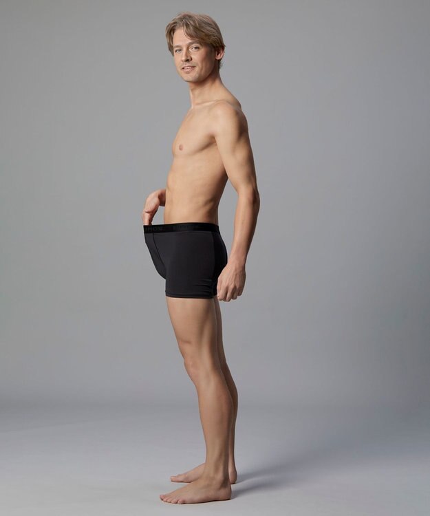 WACOAL MEN ボクサーパンツ 抗菌防臭(本体) 吸水速乾性(フロント肌側) 前閉じ 下着 メンズ GT3310 /ブロス バイ ワコールメン ブラック