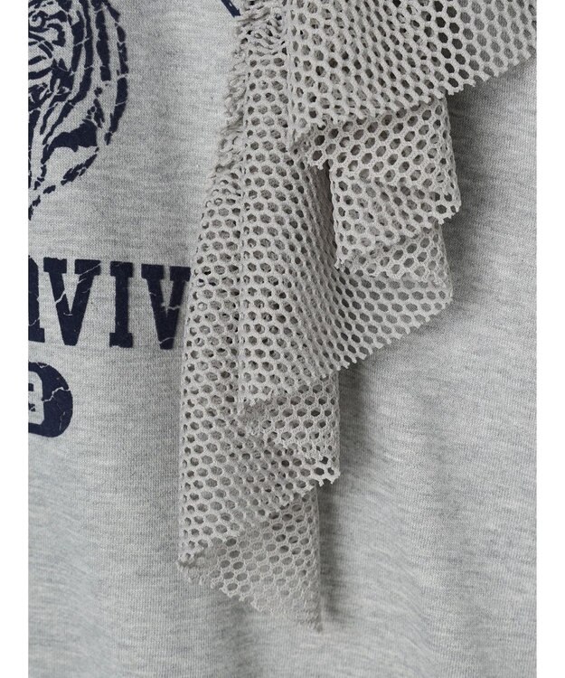 Green Parks ・ＳＵＧＡＲ　ＳＰＯＯＮ　タイガーｐｔラッフルスウェット Gray Mixture