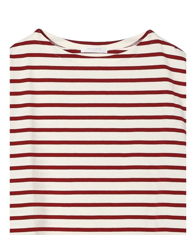 Green Parks ボーダーゆるチュニック Red