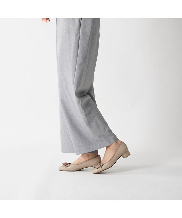 Riz raffinee <Riz raffinee>スクエアトゥリボンパンプス ベージュ