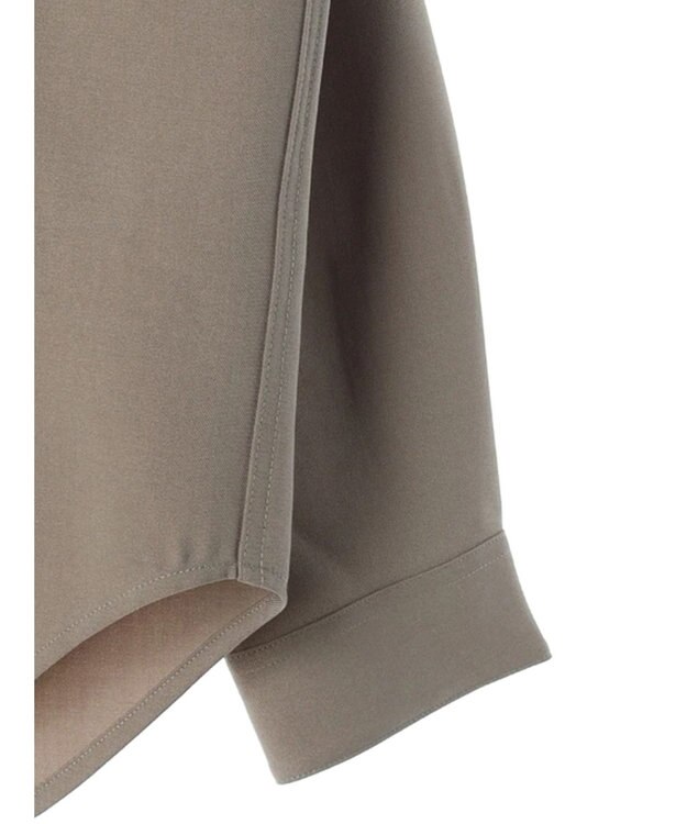 CRAFT STANDARD BOUTIQUE ポリエステルツイルポケッタブルシャツ Gray Beige