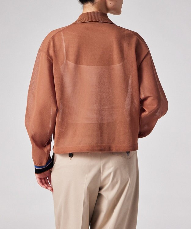 Paul Smith ドローストリング ジップアップブルゾン コーラル