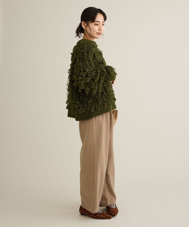 CRAFT STANDARD BOUTIQUE ループ編みニットプルオーバー Green