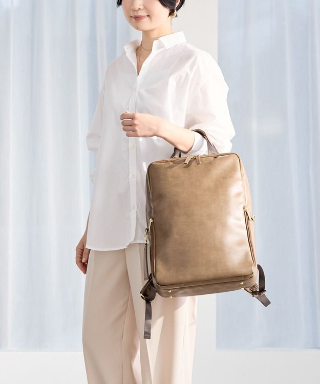 ACE BAGS & LUGGAGE 【雑誌掲載】 ace. フィッテムクラス ビジネスリュック A4 14インチPC 15L 68692 エース シガーブラウン