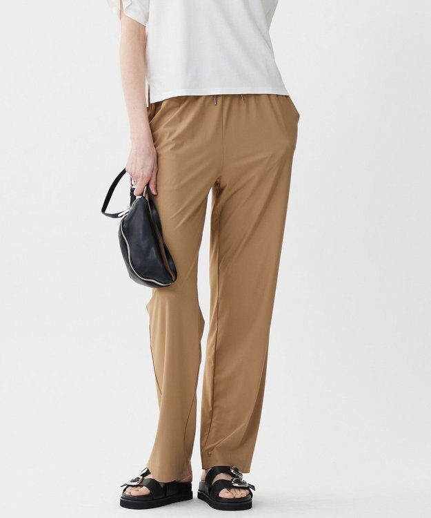 ICB L 【WEB限定カラーあり・UVカット・接触冷感・速乾】マットスキューバ セミワイドパンツ チノベージュ系