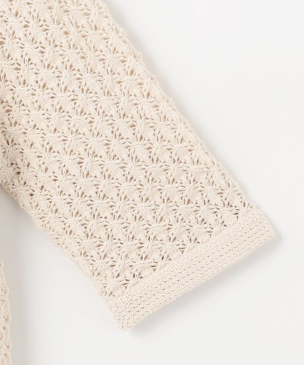 23区 S 【SLOW/一部店舗限定】レーシー カーディガン アイボリー系