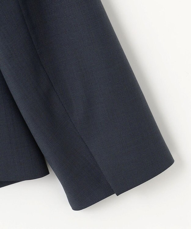 J.PRESS LADIES L 【セットアップ対応】BAHARIYE1 ノーカラー ジャケット ネイビーピンヘッド系