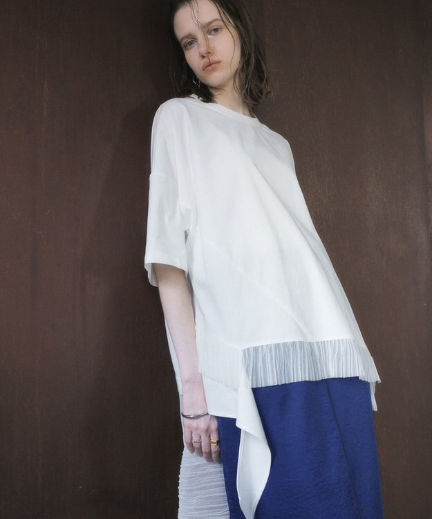 YECCA VECCA 裾アシメデザインプルオーバー White