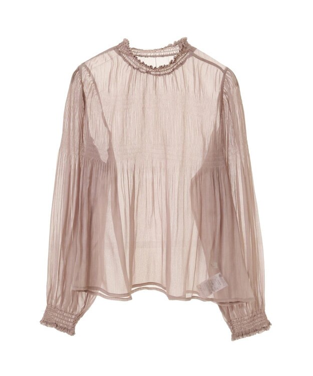 earth music&ecology マジョリカプリーツシアープルオーバー Pink Beige