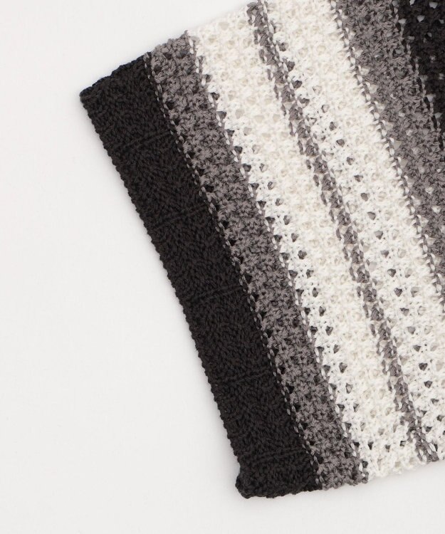 WEGO ラインニットシャツ（SS） ブラック中濃色