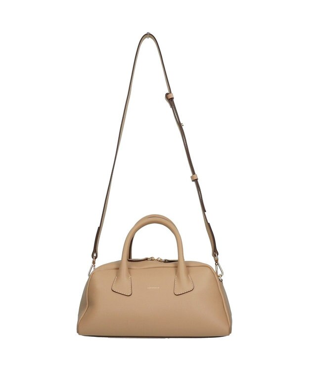 INTER-CHAUSSURES 【LORISTELLA】ミディアムサイズレザーハンドバッグ ライトベージュ