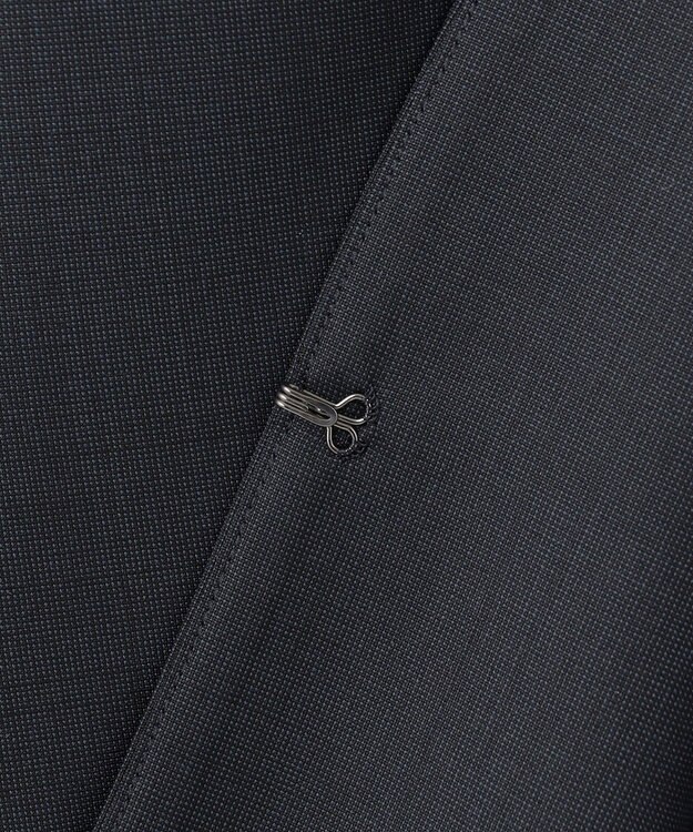 J.PRESS LADIES L 【セットアップ対応】BAHARIYE1 ノーカラー ジャケット ネイビーピンヘッド系