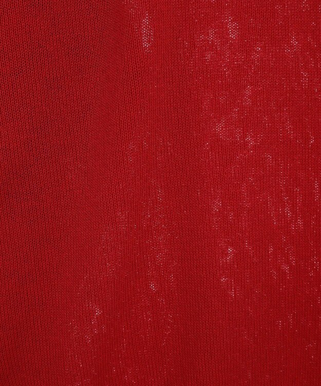 earth music&ecology ＳＥＴ２点シアーニットプルオーバー＋カーディガン Red