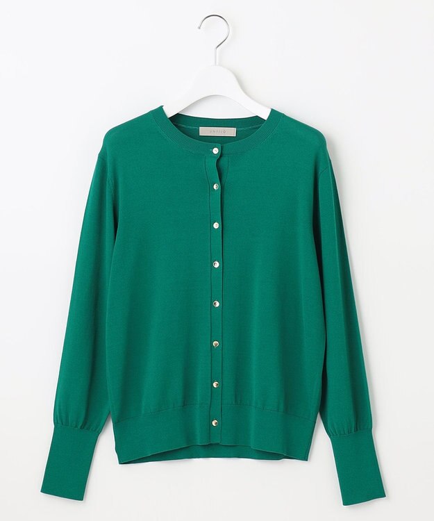 UNFILO 【抗菌防臭】スゴ機能 ニット カーディガン グリーン