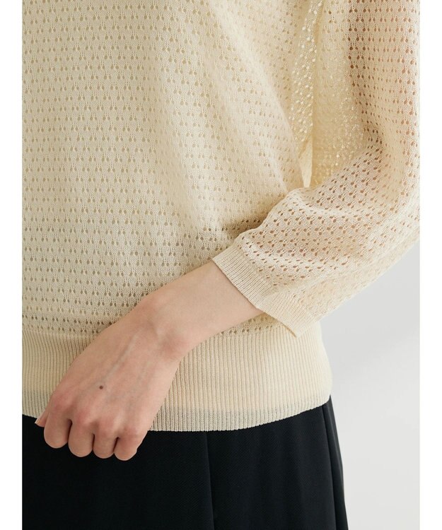 Green Parks ＳＥＴ２点　ラメすかしニット＋キャミソール Off White