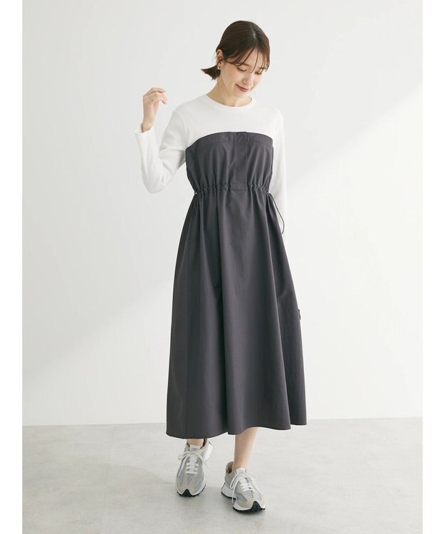 Green Parks ドロストドッキングワンピース