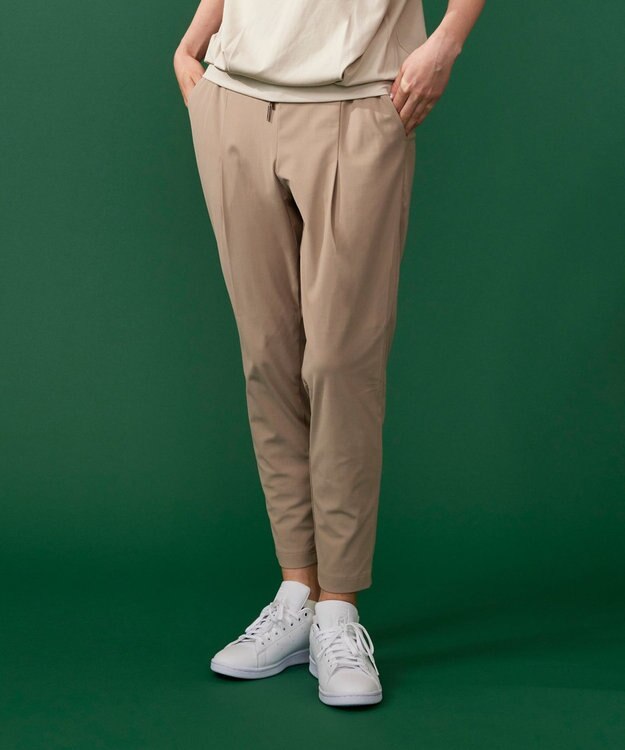 23区GOLF カラー追加！【23Fondation/WOMEN】メリルハイテンション テーパードパンツ ベージュ系