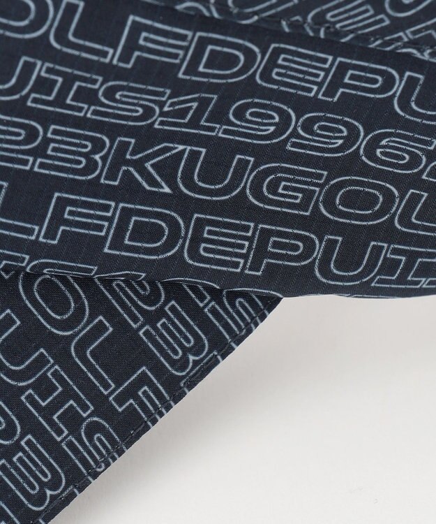 23区GOLF 【UNISEX】ロゴ総柄  ラウンディッシュ サンバイザー ネイビー系5