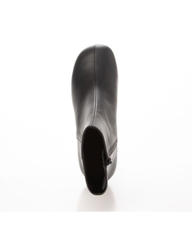 MODE ET JACOMO <MODE ET JACOMO>スクエアトゥバックストレッチショートブーツ ブラック