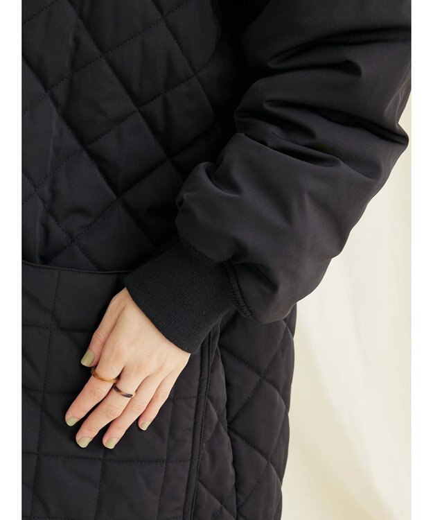 CRAFT STANDARD BOUTIQUE ダイヤキルトロングコート Black