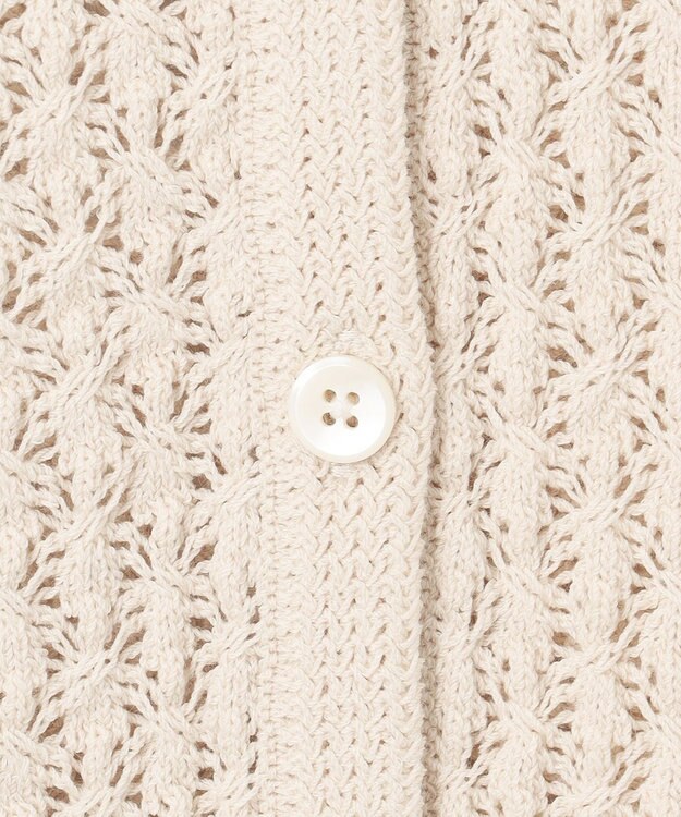 23区 S 【SLOW/一部店舗限定】レーシー カーディガン アイボリー系