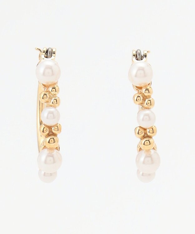 ICB メタルパールコンビピアス ゴールド系