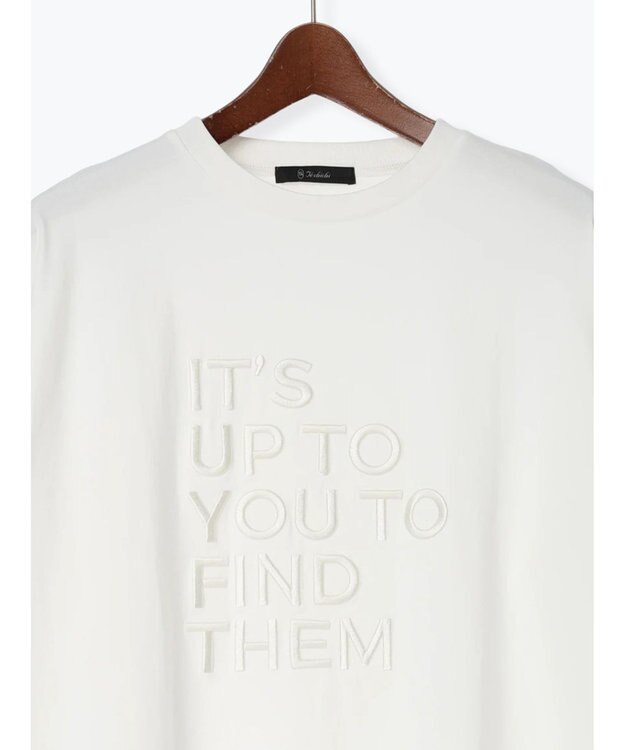 Te chichi エンブロイダリーロゴTシャツ アイボリー