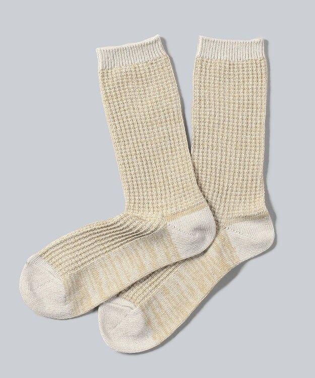 WHITE MAILS PAPER ジャガードソックス クリーム