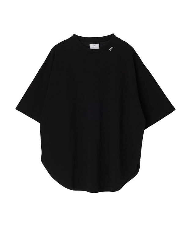 earth music&ecology Ｌｅｅ×ｅ．ｍ．ａ．ｅ　ＲＯＵＮＤＨＥＭ　ＴＥＥ Black