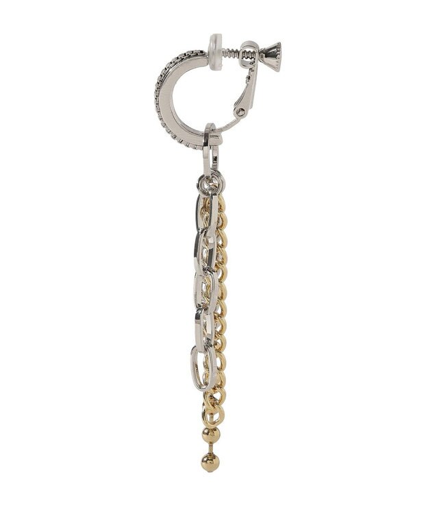 YECCA VECCA チェーンフリンジイヤリング Silver