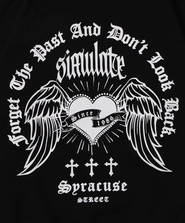 WEGO ウイングハートBIGパーカー ブラック