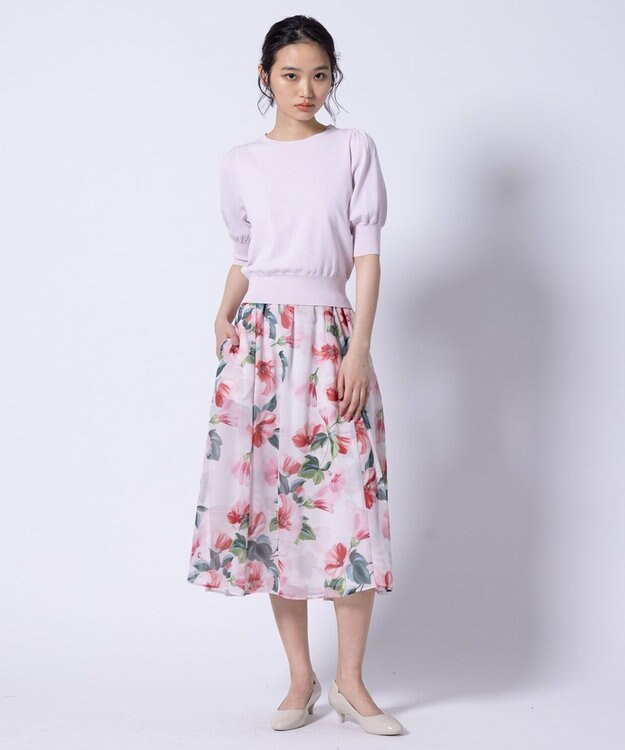 TOCCA 【UVカット・接触冷感】BALOON ニットプルオーバー ピンク系