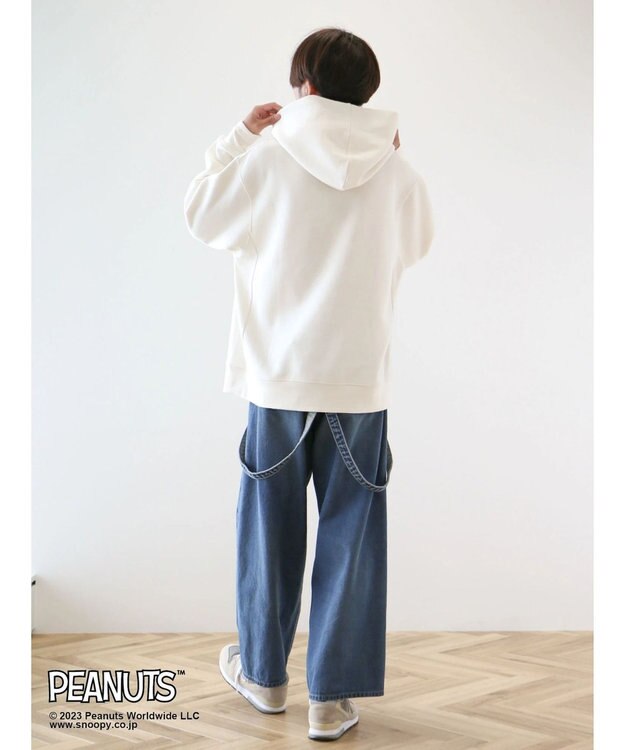 CRAFT STANDARD BOUTIQUE ＰＥＡＮＵＴＳ裏起毛スウェットパーカー Ivory