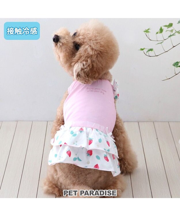 PET PARADISE ペットパラダイス 接触冷感 ワンピース 《苺柄》 小型犬 苺柄