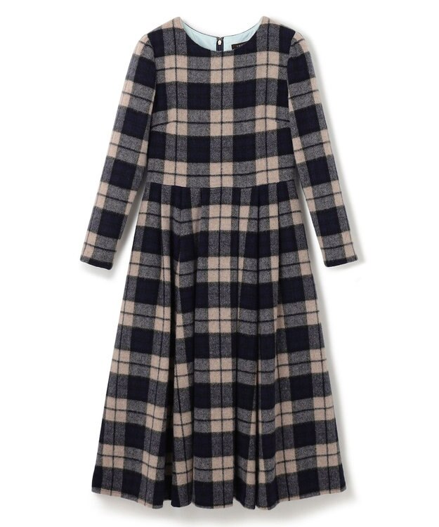 TOCCA 【00サイズあり】DAY TRIP ドレス ベージュ×チェック柄