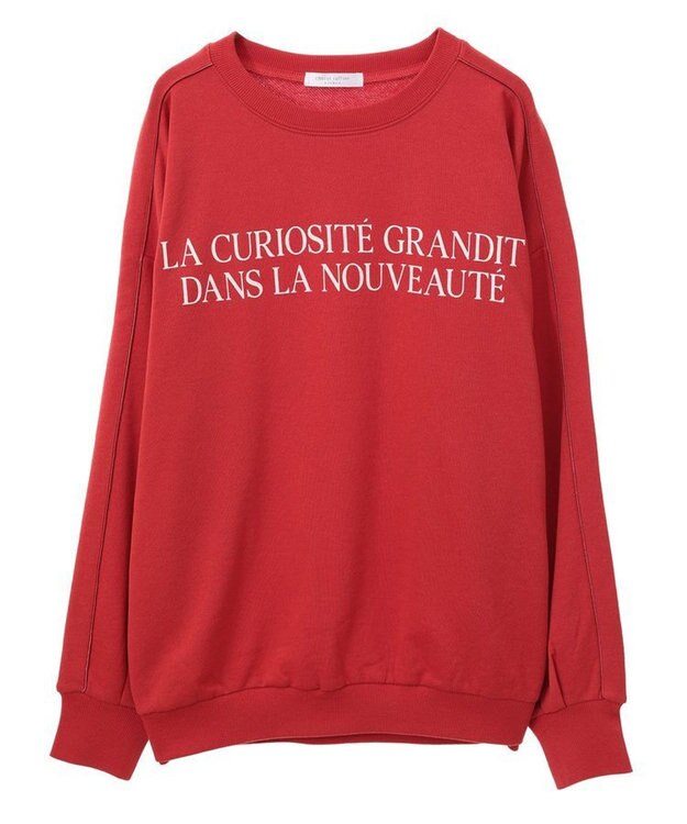 Green Parks 袖パイピングロゴチュニック Red