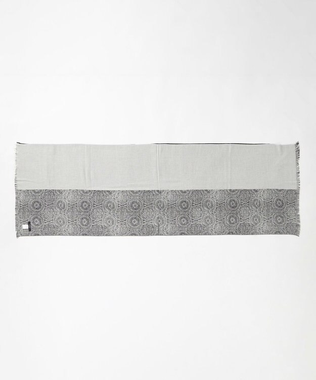 JOSEPH HOMME 新柄【上質素材】シルクカシミヤ　ブックストール / モスクパターンストール ブラック系5