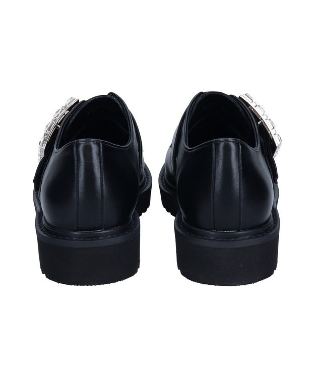 Bridget Birkin 【Bridget Birkin】スクエアサイドビジューローファー ブラック