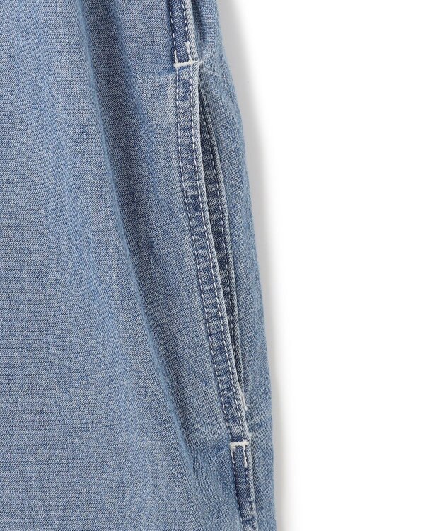 J.PRESS YORK STREET 【WOMEN】デニムロングシャツ ワンピース ダルブルー系