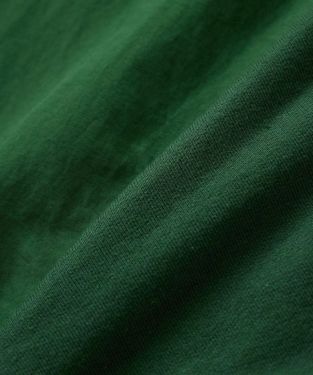 Green Parks ７分袖裏毛ドッキングロゴワンピース Green